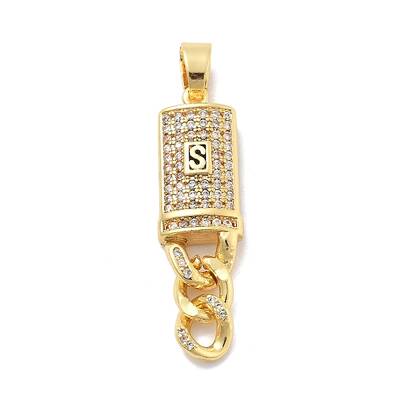 Brass Micro Pave Cubic Zirconia with Enamel Pendants
