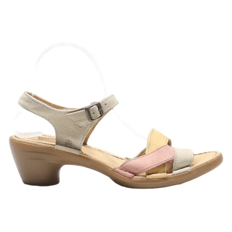 EL NATURALISTA Strappy Sandals Beige Leather Womens UK 7