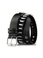 Punk Fashion Bullet Design Pu Leather Belt, Belts for Men, Hip Pop Buckle Designer Belt for Men Women, Gothic Style Belt for ...