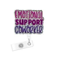 Letter Design Badge Holder, Portable Glitter Badge Reel, Retractable Badge Holder, Badge Holder for Nurses, Doctors, Students...