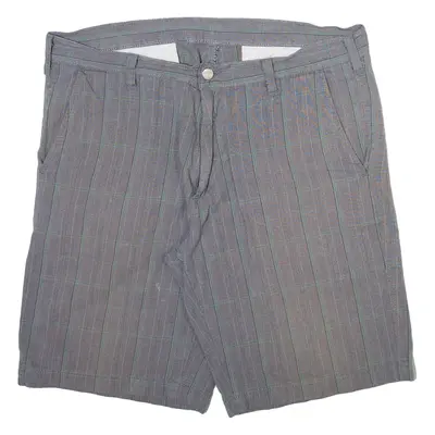 CARHARTT Mens Casual Shorts Grey Check L W36