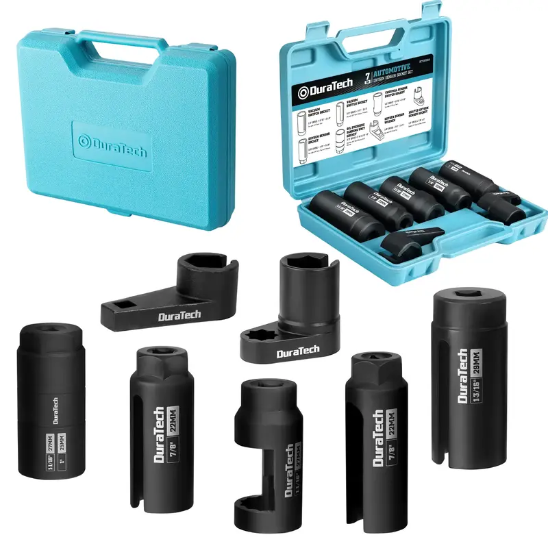 #FallDealsforYou DURATECH 7-Pack O2 Oxygen Sensor & Oil Pressure Socket Set, 1/2\
