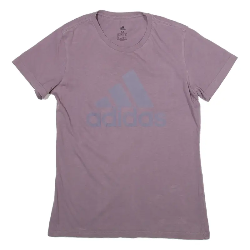 ADIDAS Womens T-Shirt Purple M
