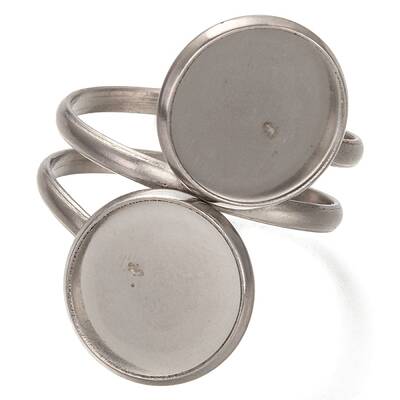 Non-Tarnish 304 Stainless Steel Pad Ring Settings