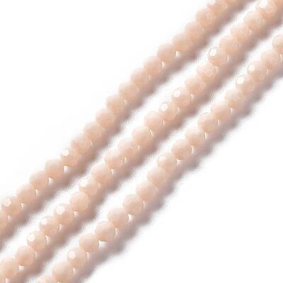 Faceted(32 Facets) Glass Beads Strands
