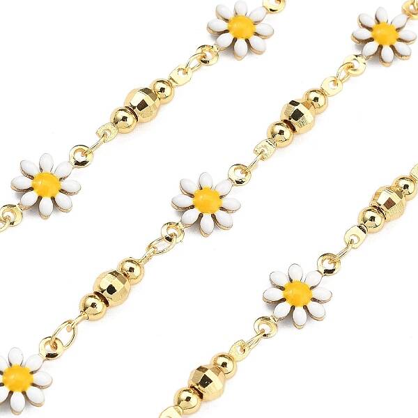 Brass Flower Link Chains