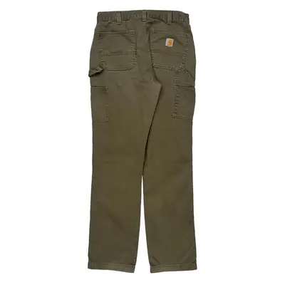 Carhartt Carpenter Trousers - 32W 34L Khaki Cotton | Size: 32″ waist