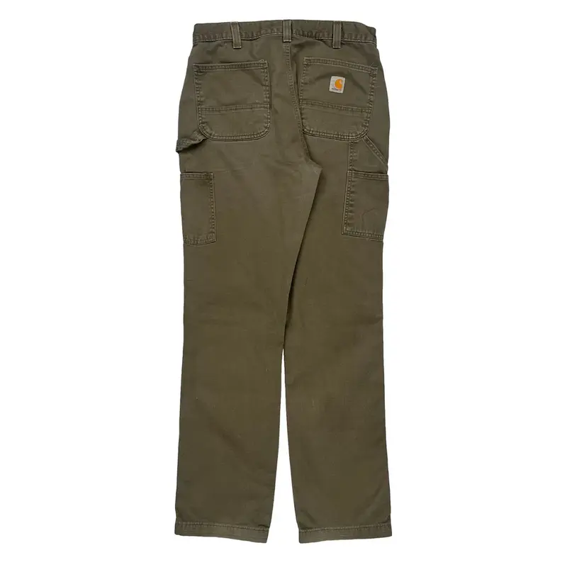 Carhartt Carpenter Trousers - 32W 34L Khaki Cotton | Size: 32″ waist