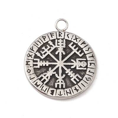 304 Stainless Steel Norse Valknut Rune Pendant