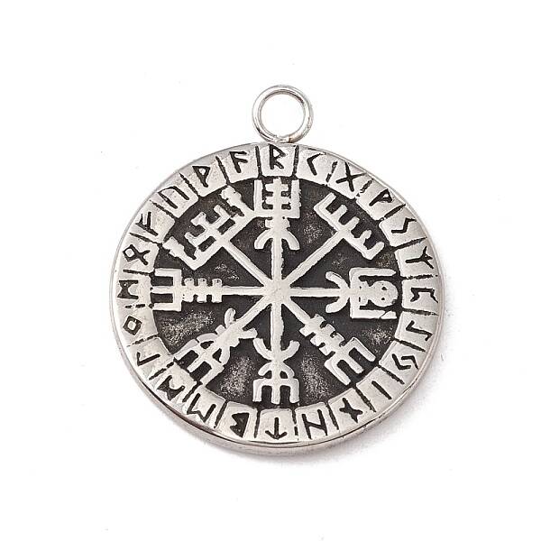 304 Stainless Steel Norse Valknut Rune Pendant