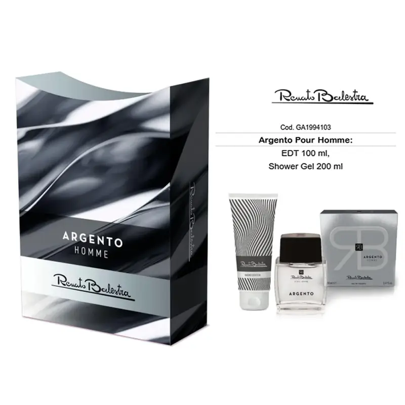 Renato Balestra SILVER POUR HOMME: EDT 100ml + Shower Gel 200ml