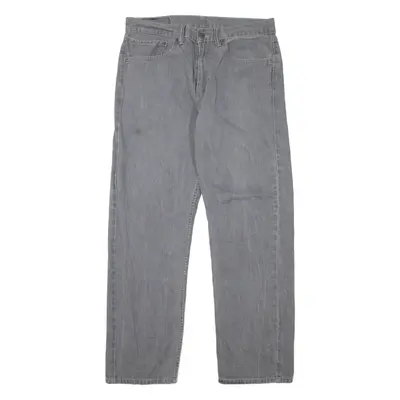 LEVI'S 505 Jeans Mens Grey Regular Straight W31 L29