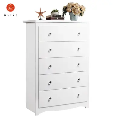 WLIVE Minimal Design 5-Drawer Wood Dresser | 39.1\