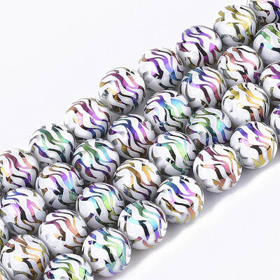 Electroplate Glass Beads Strands