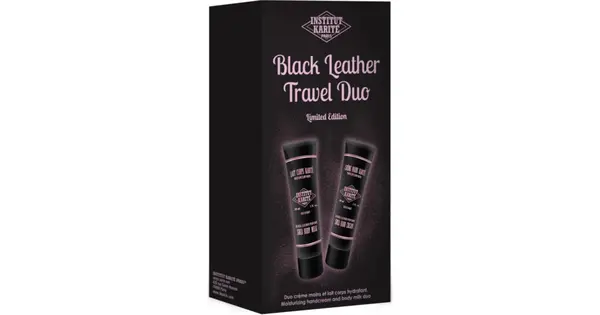 Institut Karité Paris Black Leather Duo Travel Kit for Hands and Body