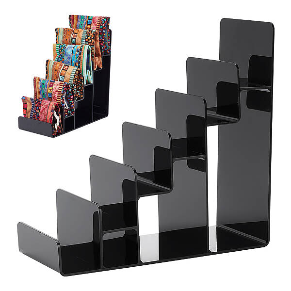 6 Tier Acrylic Wallet Display Risers