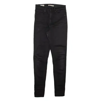 LEVI'S Mile High Premium Womens Jeans Black Slim Skinny W27 L30