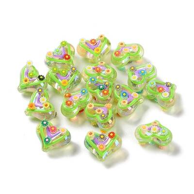 Valentine's Day Transparent Acrylic Beads