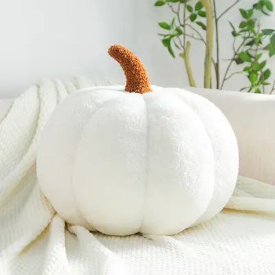 Home Decoration Pumpkin Pillow Ornaments | Color: White | Size: 35cm