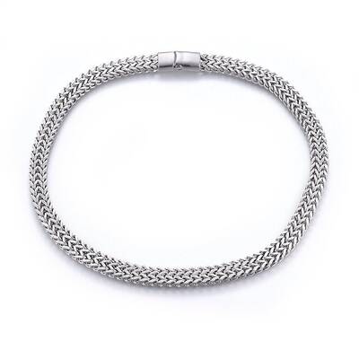 Non-Tarnish 304 Stainless Steel Wheat Chain Necklaces