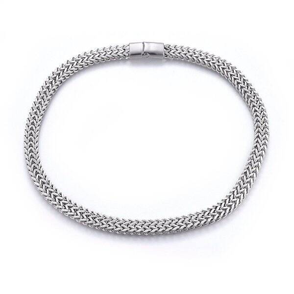 Non-Tarnish 304 Stainless Steel Wheat Chain Necklaces