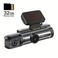 Dual Camera Car Dashcam 1080P HD 3.16-Inch IPS Screen Loop Recording, 32GB Memory Card, Car Dashboard Video Camera Clear Auto...