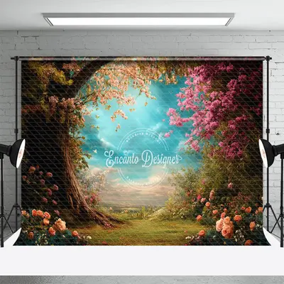 Aperturee Natural Plant Floral Trees Scenery Photo Backdrop, 3X2FT(1MX0.6M), 14 USD, spring backdrops, ENHD1J76-M