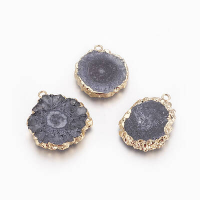 Natural Dyed Quartz Pendants