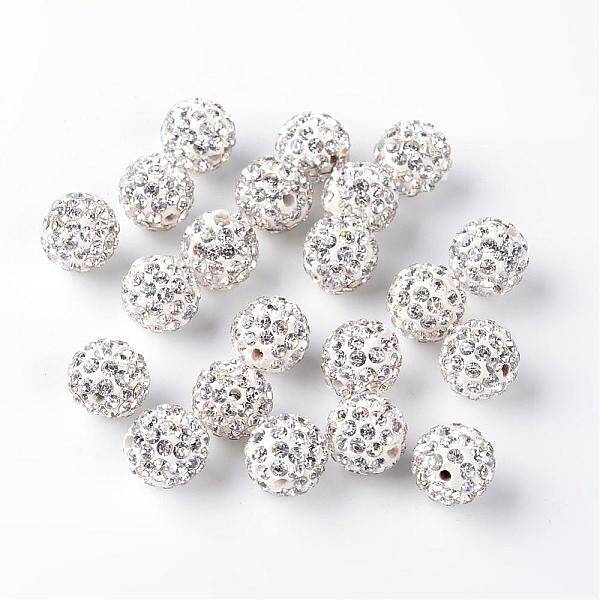 Polymer Clay Rhinestone Beads