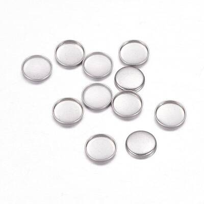 Non-Tarnish 304 Stainless Steel Plain Edge Bezel Cups