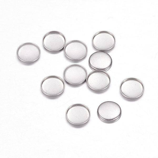 Non-Tarnish 304 Stainless Steel Plain Edge Bezel Cups