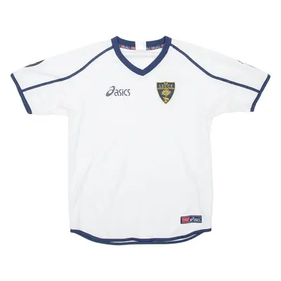 TEAM LINE BASICS U.S. LECCE Boys Football Shirt T-Shirt White V-Neck M