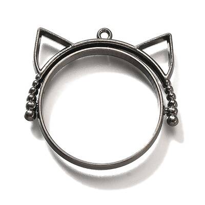 Alloy Open Back Bezel Pendants