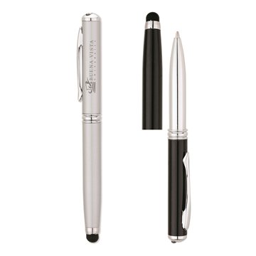 50 Promotional Frenzy 4-in-1 Ballpoint Pen - LED Light & Stylus