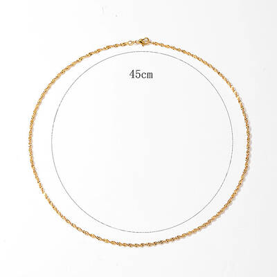 Brass Twisted Chain Necklaces