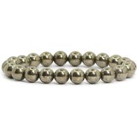 Natural Pyrite Stone Beaded Bracelet 4/8mm Gemstone Stretch Bracelet Healing Crystal Bracelet Boho style for Daily Use Gift f...