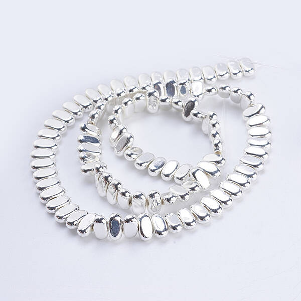 Electroplate Non-magnetic Synthetic Hematite Beads Strands
