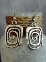 Vintage Geometric Design Dangle Earrings, Boho Style Spiral Earrings for Women, Elegant All-match Fashion Accessories for Dai...