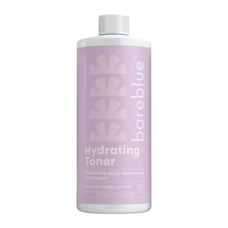 Bareblue Hydrating Toner with Hyaluronic Acid & Watercress, Facial Toner for Dry & Sensitive Skin, 4 fl oz