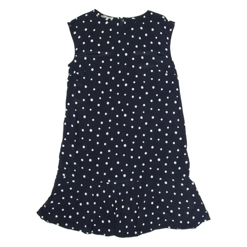 HOBBS LONDON Womens Mermaid Dress Blue Viscose Spotted Sleeveless Knee Length S