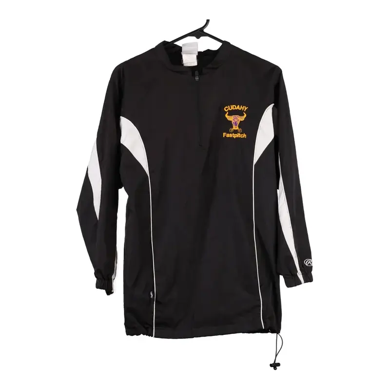 Cudahy Fast Pitch Rowlings 1/4 Zip - XS Black Polyester