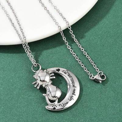 304 Stainless Steel Black Enamel Pet Urn Ashes Necklaces