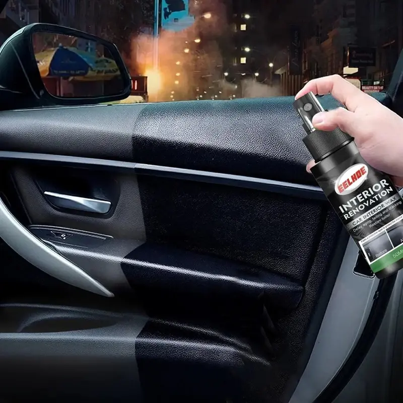 Car Interior Repair Spray, 50ml Car Cleaner & Restorer Revitalizing Coating Agent, Multifunction Car Detailing Cleaning Agent...
