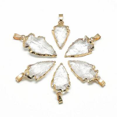 Natural Quartz Crystal Pendants