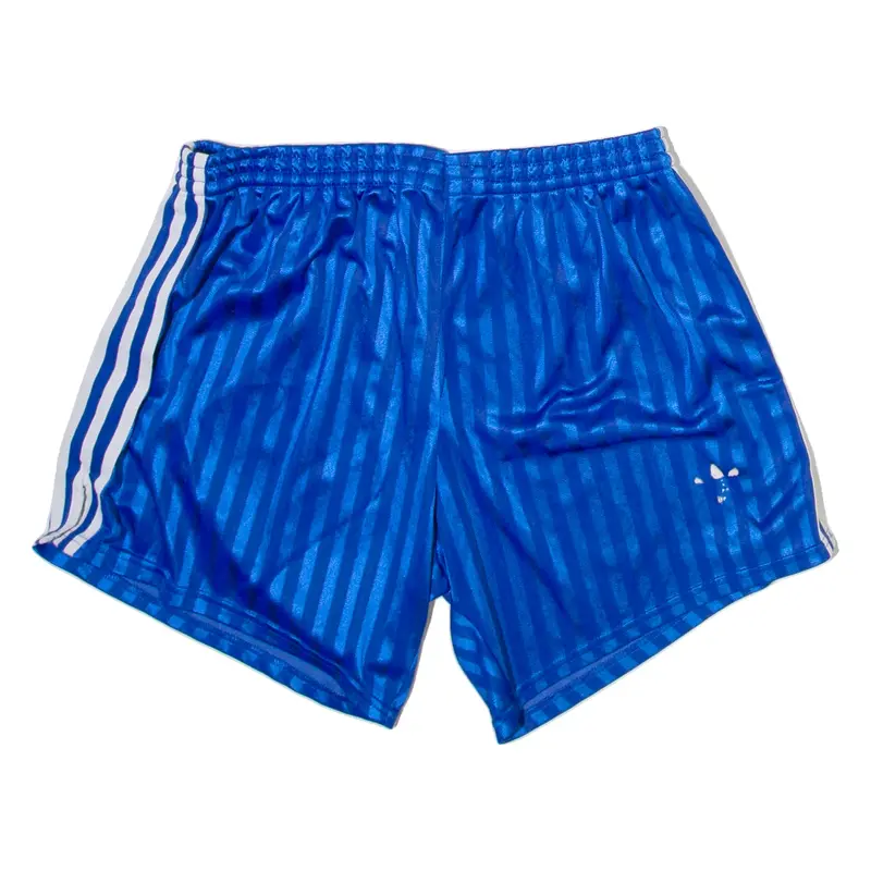 ADIDAS Womens Casual Shorts Blue Striped XS W26