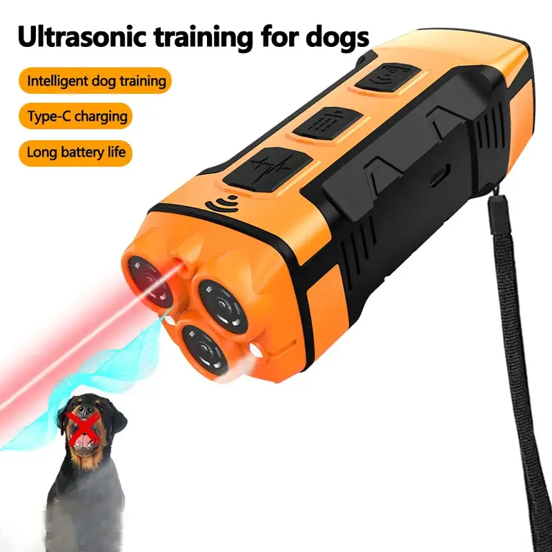 Dog Bark Deterrent Device Stops Bad Behavior - No need yell or swat, Just point to a dog, Hit the button - Long-range ultraso...