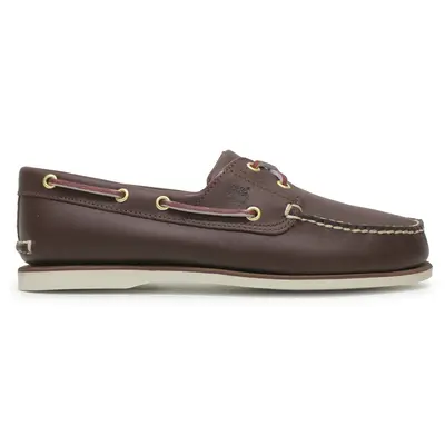 Timberland Classic Boat Full Grain Leather Men's Lace Up Shoes - Mid Brown - Size:US 9 Men