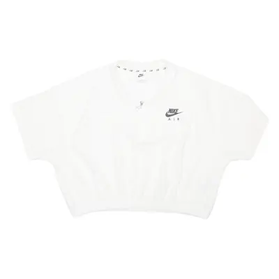 NIKE AIR Cropped Womens Polo Shirt White XL