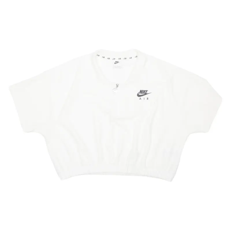 NIKE AIR Cropped Womens Polo Shirt White XL