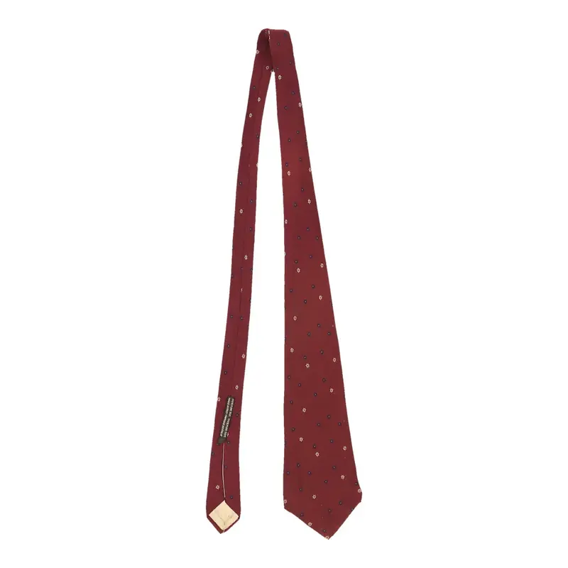 Emanuel Ungaro Floral Tie - No Size Red Silk